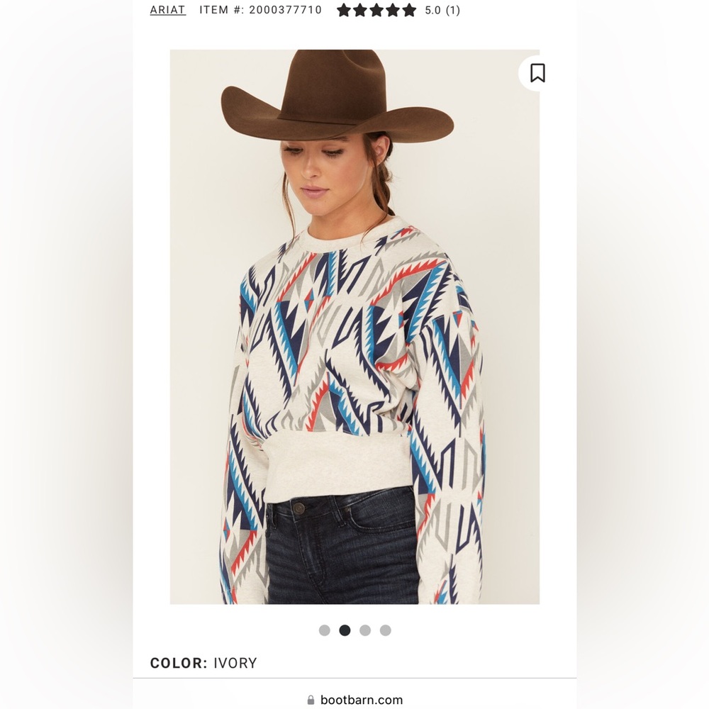 Southwestern style sweatshirt